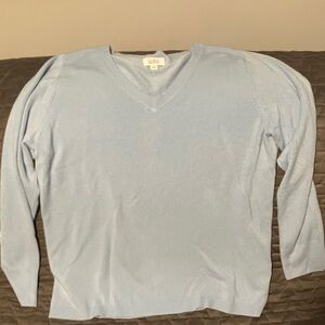 Croft & Barrow Sky Blue V-Neck Men's Sweater